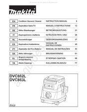 Makita DVC863L Gebruiksaanwijzing