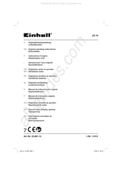 EINHELL 23.691.12 Originele Handleiding