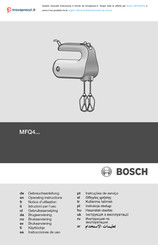 Bosch MFQ4 Series Gebruiksaanwijzing