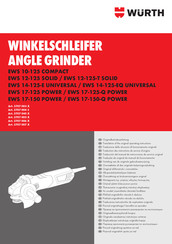 Würth EWS 12-125 SOLID Vertaling Van De Originele Gebruiksaanwijzing