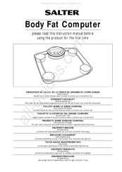 Salter Housewares Body Fat Computer Gebruiksaanwijzing