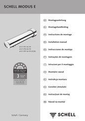 Schell MODUS E 01 954 06 99 Montagehandleiding