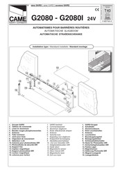 CAME GARD G2080 Technische Documentatie