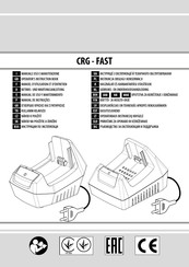 EMAK CRG-FAST Gebruiks- En Onderhoudshandleiding