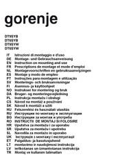 Gorenje DT9SYW Gebruiksaanwijzingen