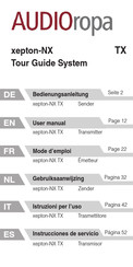 AUDIOropa xepton-NX TX Gebruiksaanwijzing