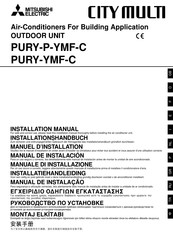 Mitsubishi Electric CITY MULTI PURY-P-YMF-C Series Installatiehandleiding