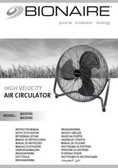 Bionaire BAC015X Gebruiksaanwijzing