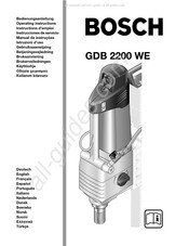 Bosch GDB 2200 WE Gebruiksaanwijzing