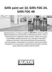 SATA paint set 10 Gebruikershandleiding