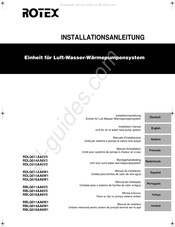 Rotex RDLQ011AA6V3 Montagehandleiding