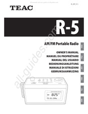 Teac R-5 Gebruiksaanwijzing