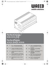 Waeco PerfectCharge DC20 Montagehandleiding En Gebruiksaanwijzing