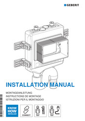 Geberit GE HS30 Installatiehandleiding