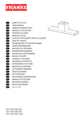 Franke FST PRO BK 1204 Gebruiksaanwijzing