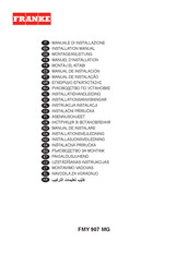 Franke FMY 907 MG Installatiehandleiding