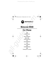 Motorola M930 Installatiehandleiding