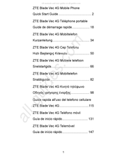 ZTE Blade Vec 4G Snelstartgids