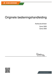 Amazone Cenio 3000 Originele Bedieningshandleiding