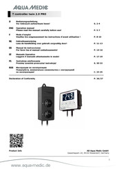 Aqua Medic T controller twin 2.0 PRO Gebruiksaanwijzing