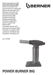 Berner 414705 Gebruiksaanwijzing