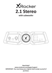 Xrocker 2.1 Stereo Handleiding