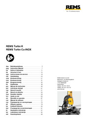 REMS Turbo Cu-INOX Handleiding