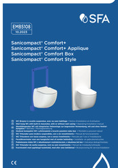 SFA Sanicompact Comfort Box Handleiding