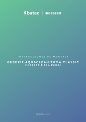 Geberit batec AQUACLEAN TUMA CLASSIC Handleiding