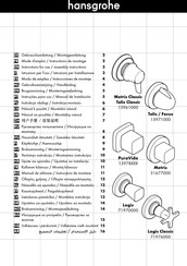 Hansgrohe Metris Classic 15961000 Gebruiksaanwijzing