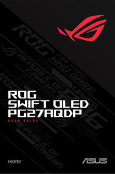 ASus ROG SWIFT OLED PG27AQDP Handleiding