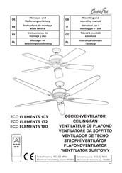 CasaFan ECO ELEMENTS 132 Montage- En Bedieningshandleiding