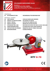 HOLZMANN-MASCHINEN MTY 8-70 Gebruiksaanwijzing