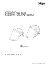 Dräger X-plore 8000 Face Shield Gebruiksaanwijzing