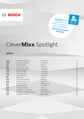 Bosch CleverMixx Spotlight MFQ25 Series Gebruiksaanwijzing