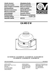 Vortice CA 200 MD E W Instructieboekje