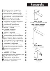 Hansgrohe Logis 110 Fine 71252 Series Gebruiksaanwijzing