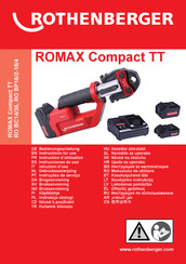 Rothenberger ROMAX Compact TT Gebruiksaanwijzing