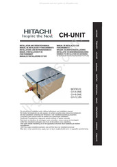 Hitachi CH-4.0NE Installatie- En Bedieningshandleiding