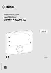 Bosch CW 800 Installatie-Instructie Voor De Vakman