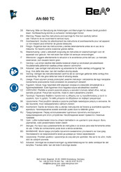BEA AN-560 TC Handleiding