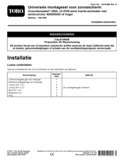 Toro 400000000 Installatie-Instructies