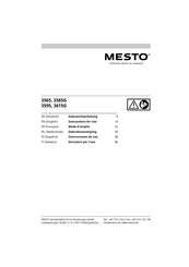 Mesto 3595 Series Gebruiksaanwijzing