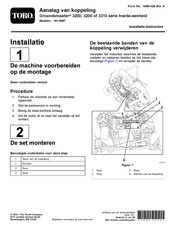 Toro Groundsmaster 3200 Series Installatie-Instructies