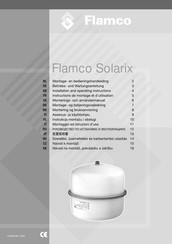 flamco Solarix Montage- En Bedieningshandleiding