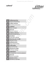 Ritter cafena5 Gebruiksaanwijzing
