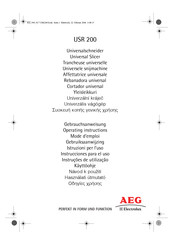 AEG USR 200 Gebruiksaanwijzing