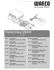 Dometic GROUP WAECO PerfectView VS400 Montagehandleiding En Gebruiksaanwijzing