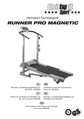 Christopeit Sport RUNNER PRO MAGNETIC Montage- En Bedieningshandleiding