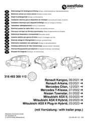 Westfalia 316 493 300 113 Montage- En Gebruikshandleiding